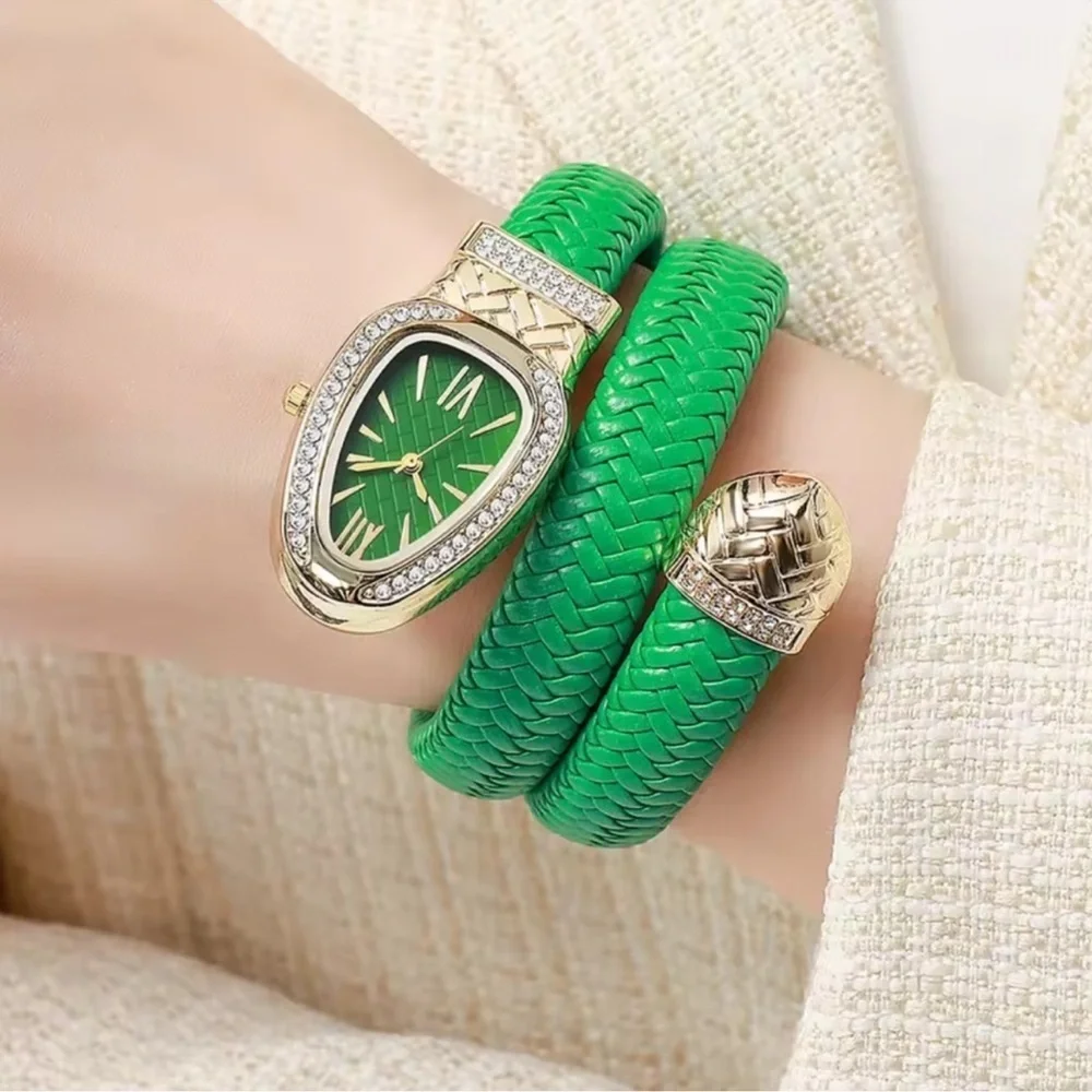 Serpenti Snake Gold Braided Women's Watch